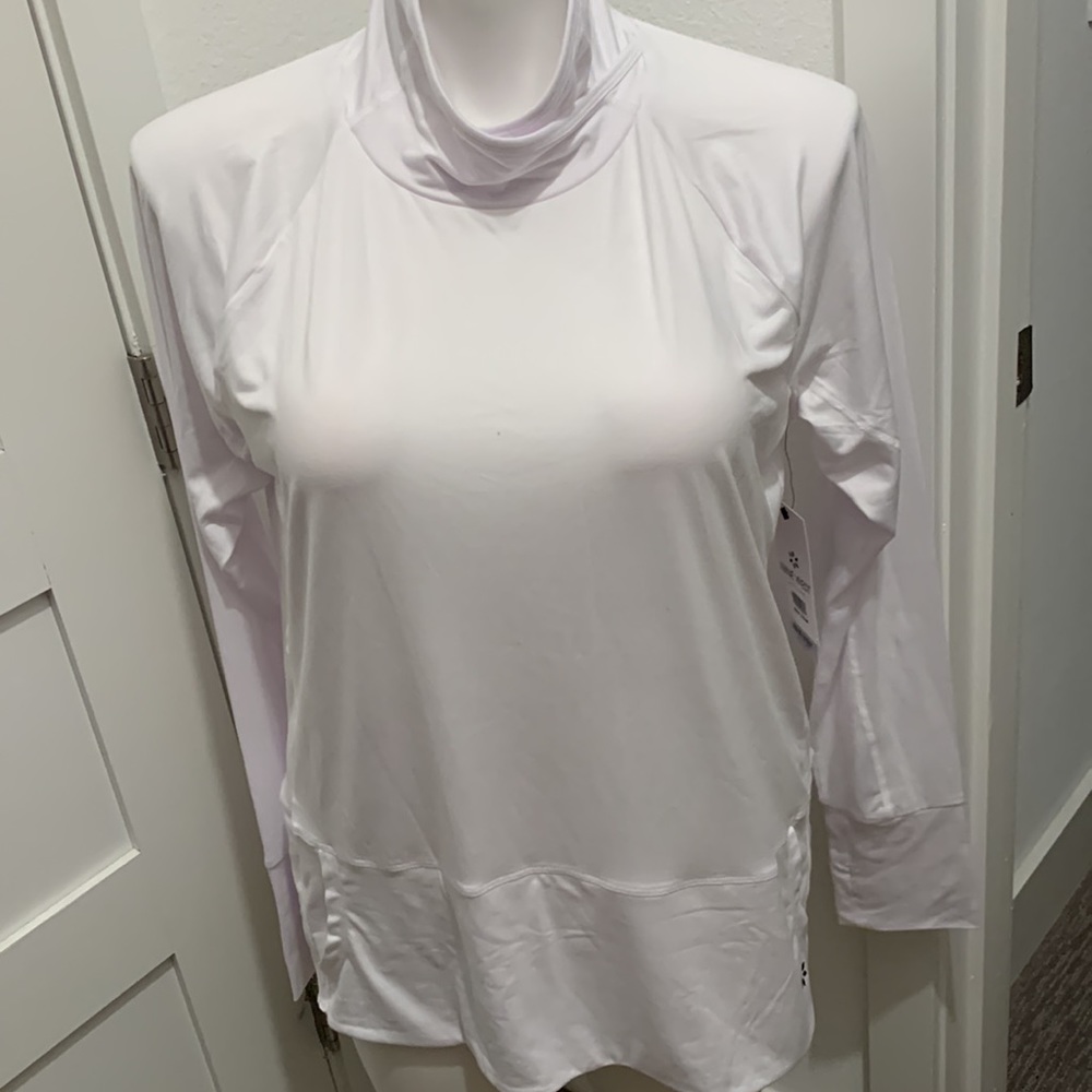NWT Nine West Active Top -Thumbholes & Pockets Size XL